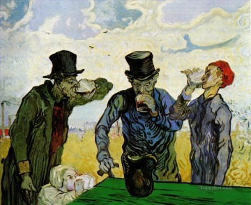Los bebedores según Daumier Vincent van Gogh Pinturas al óleo